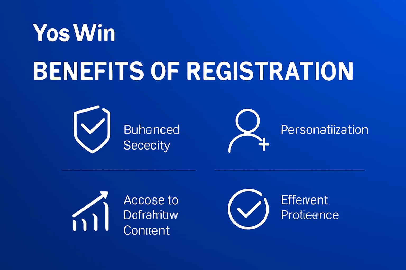 A neutral informational scene illustrating the benefits of Yos Win registration.