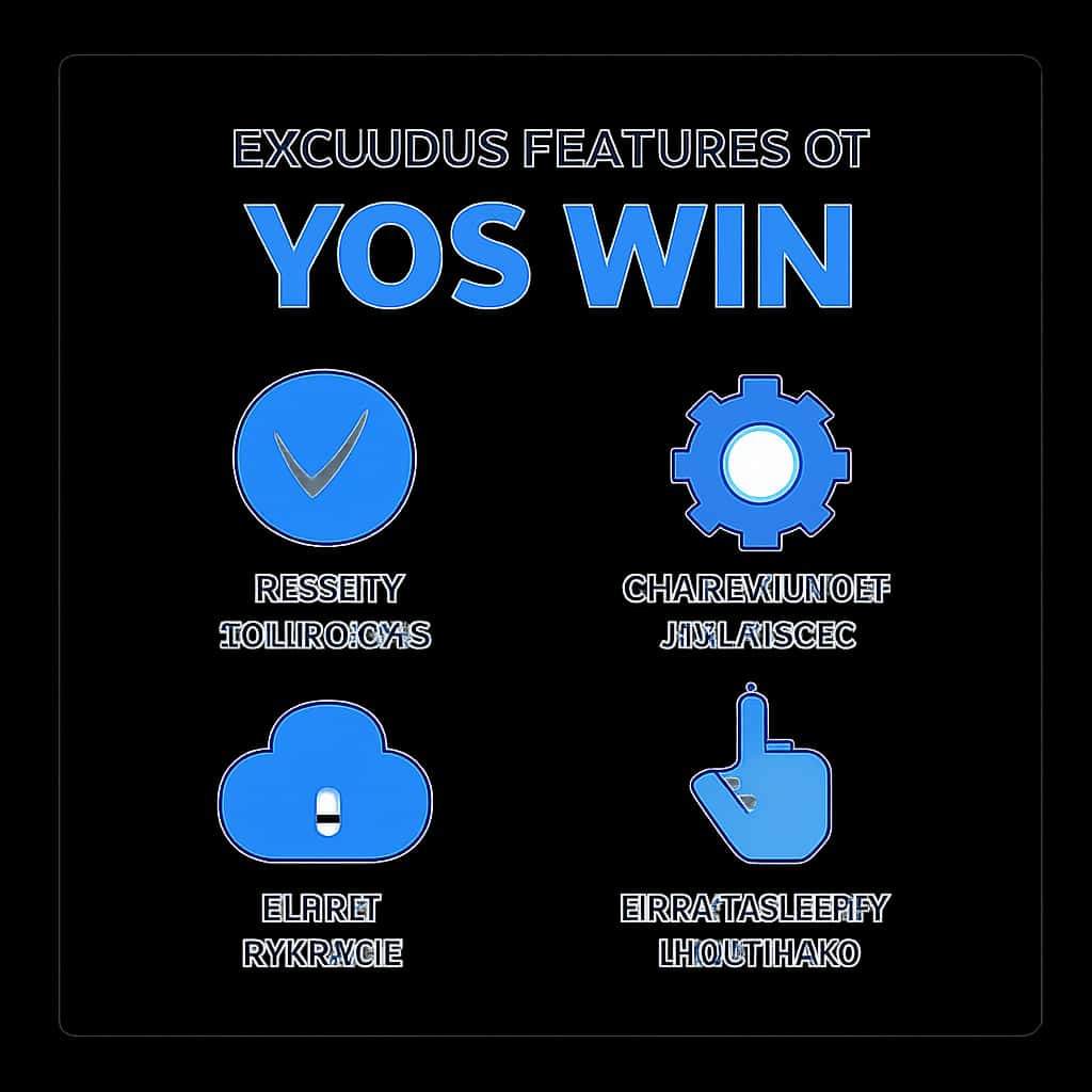 An educational diagram focusing on exclusive features of Yos Win.