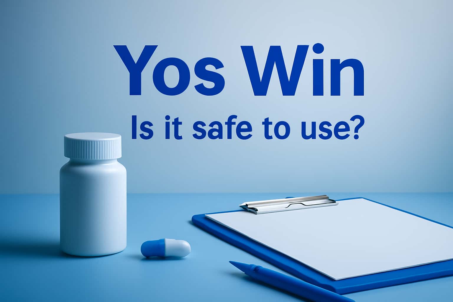 A visual representation of Yos Win's safety features in a neutral tone.