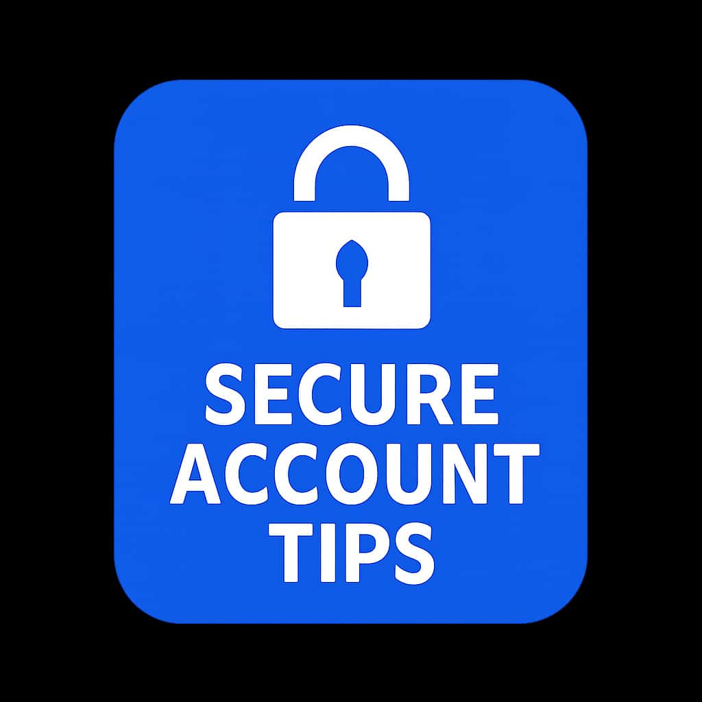 Icon representing secure account tips for Yos Win.
