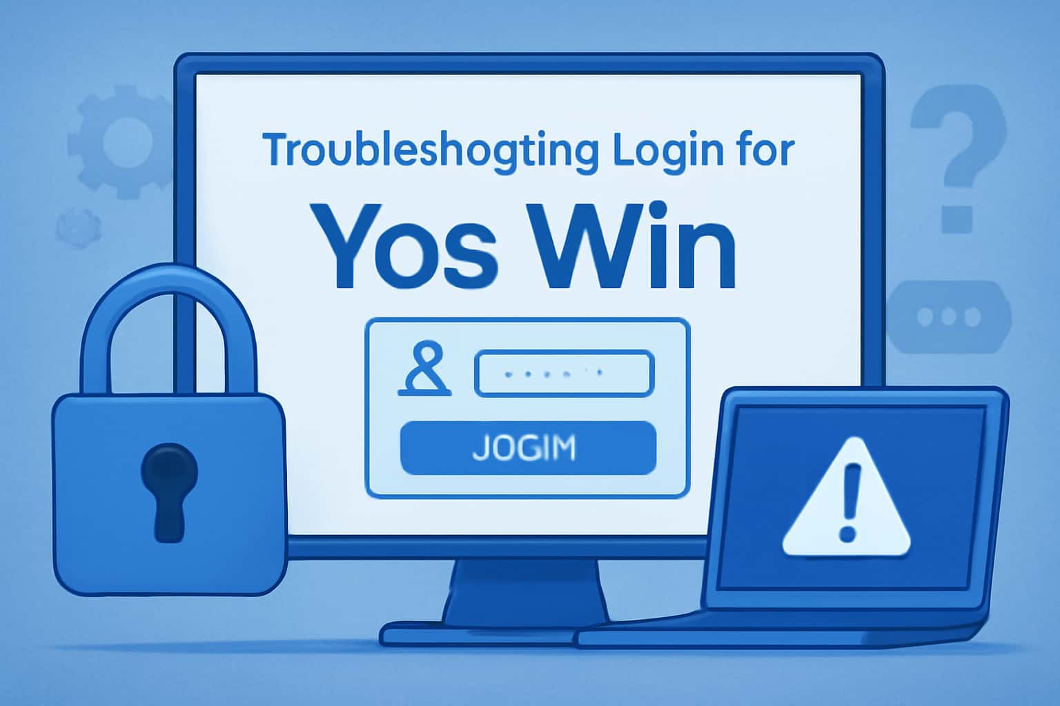 An informative visual representation of troubleshooting login issues for Yos Win.