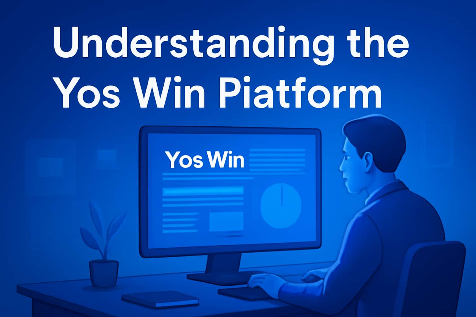 A professional depiction of the Yos Win Platform with a blue theme.